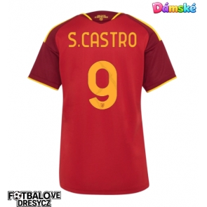 AS Roma Santiago Castro #9 Dámské Domácí Dres 2026-27 Krátký Rukáv AS Roma Santiago Castro #9 Dámské Domácí Dres 2026-27 Krátký Rukáv